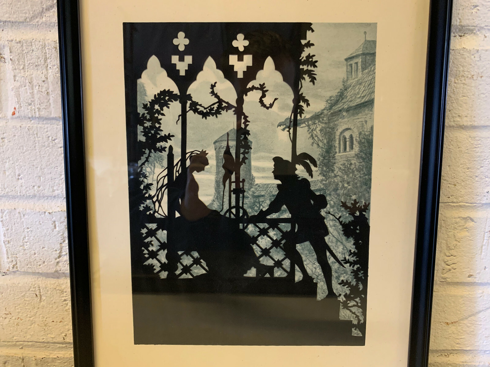 Vintage Silhouette Cutout Romantic Royal Prince & Princess