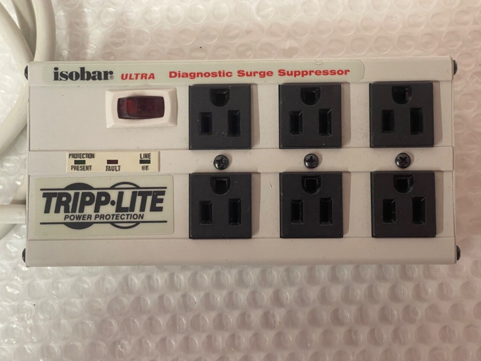 Tripp Lite, Isobar Ultra 6 Outlet 120V Diagnostic Surge Protector 6ft.