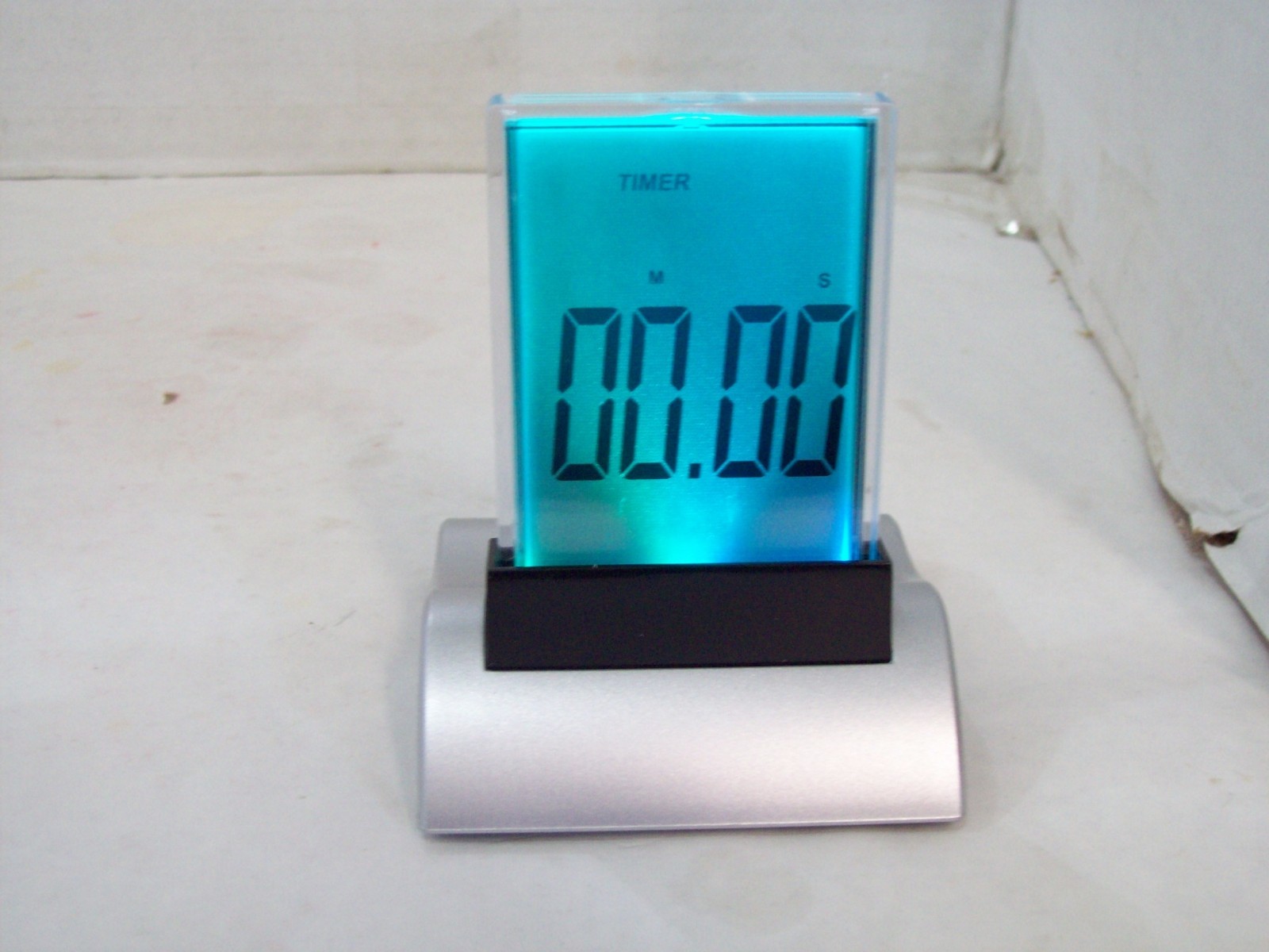 Set of Two Color Changing Touch Clocks Time, Temperature More, M5