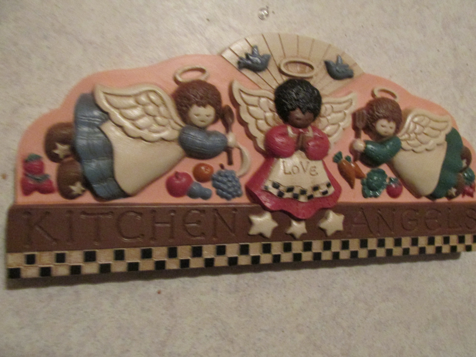 Vtge Home Interiors Wall Plaque Kitchen Angles