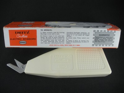 Electric Scissors Dritz Cordless No 816 Scovill Made in Switzerland Batteries