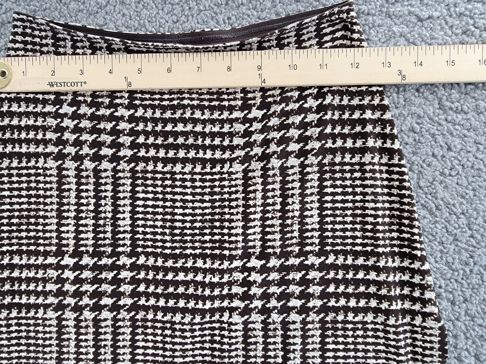 Norma Kamali Side Slit Mini Skirt Women's XS/29 Chocolate Glenn Pull On - Picture 5 of 15