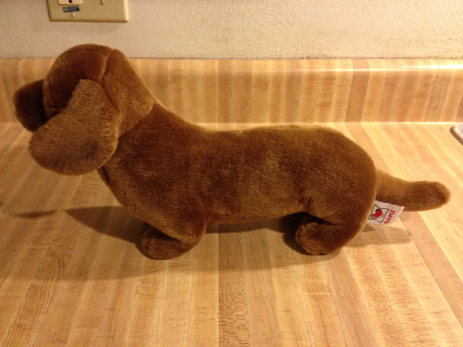 Webkinz Ganz Signature Miniature Dachshund Dog Wiener retired stuffed brown