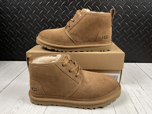 Pre-owned Ugg Neumel Chestnut Suede Boots Women's Size 8 In Brown
