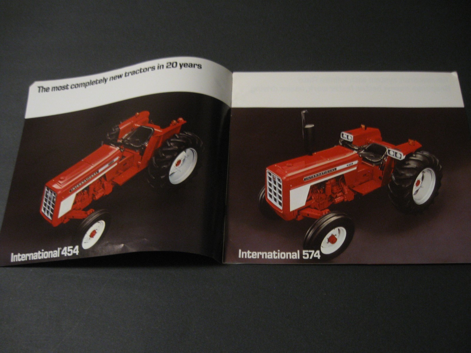 International 454 574 tractor brochure