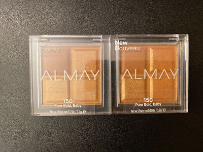 2* Almay Eyeshadow Quad #150 Pure Gold, Baby .12oz