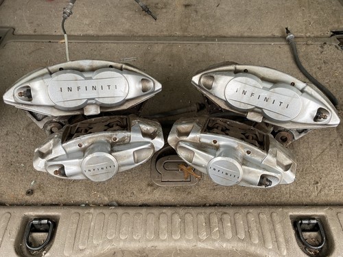 2014 Infiniti Q50 Brembo Brake Calipers Silver Full Set 120K
