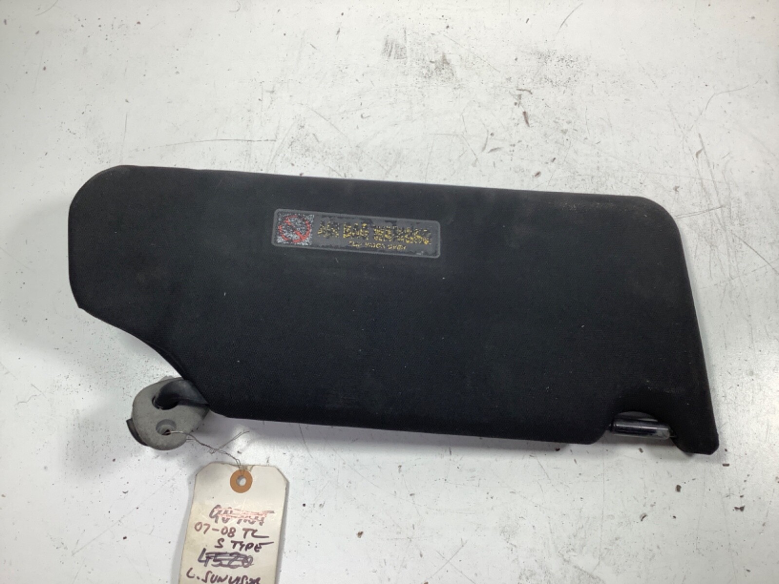 07-08 Acura TL S Type Left Sun Visor Black 83280-SEP-A02ZE