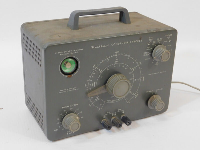 Heathkit C-3 Vintage Capacitor Tester Checker Analyzer (powers up, original)