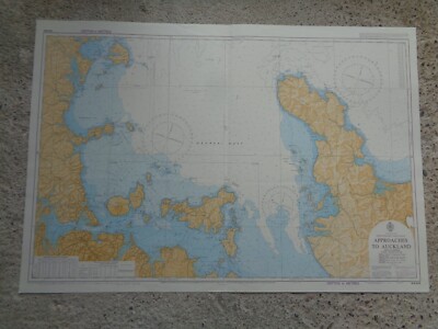 CARTE  MARINE / Approaches to Auckland - New Zealand
