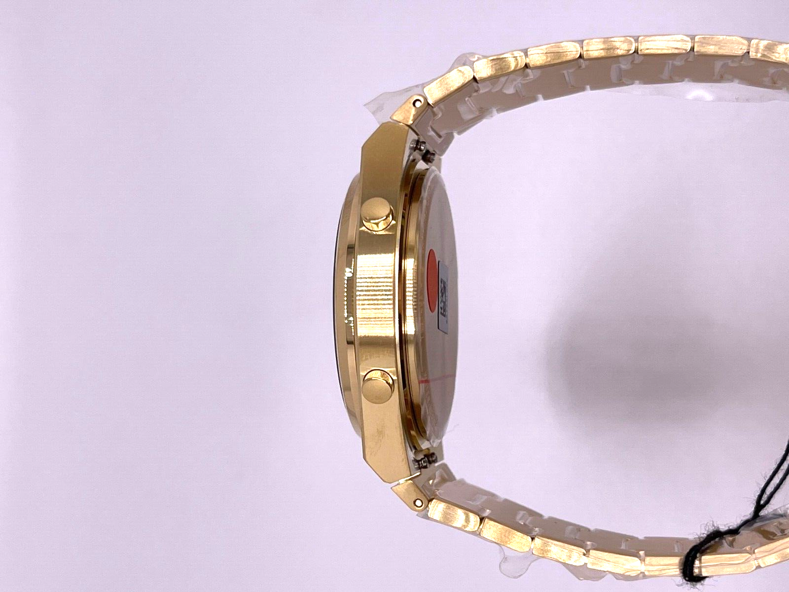 Pre-owned Tissot Prx 40mm Gold Digital T1374633302000 Watch In Box With Tags