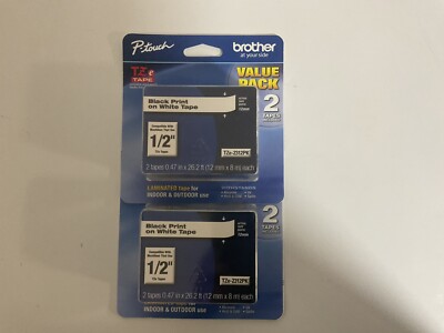 Brother P Touch Refill Cartridges, Lot Of 2