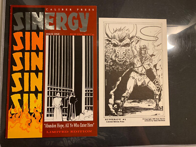 SINERGY #1 LIMITED SIGNED & NUMBERED EDITION WITH PRINT  RARE LTD TO 2000