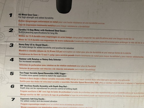 *NEW* Ridgid Corded 1/2 in. Heavy-Duty Hammer Drill R5013 FREE SHIPPING