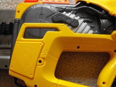 Nerf N-Strike REV 8 Firefly Blaster Yellow with Ammo - WORKS - FREE SHIPPING