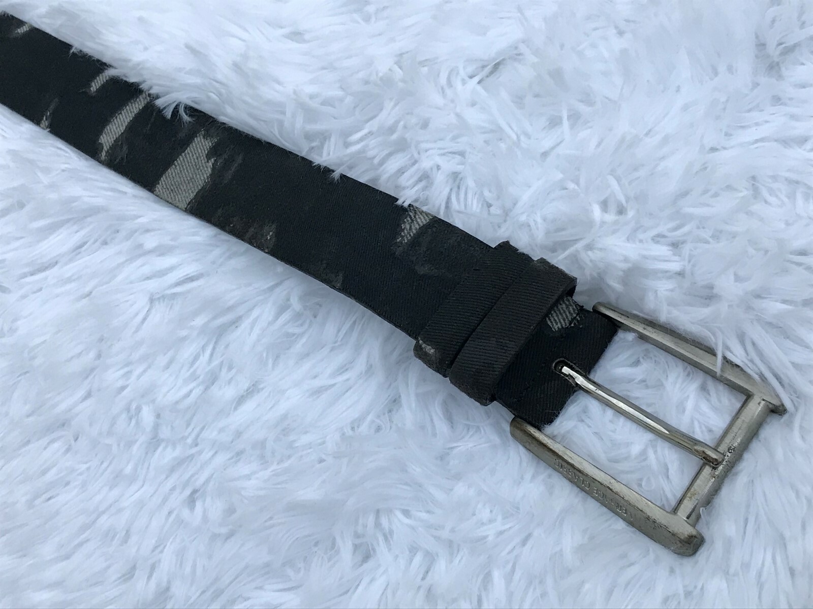 Versace Classic Men Belt Black Canvas Leather Made in Italy Size 115/130 46