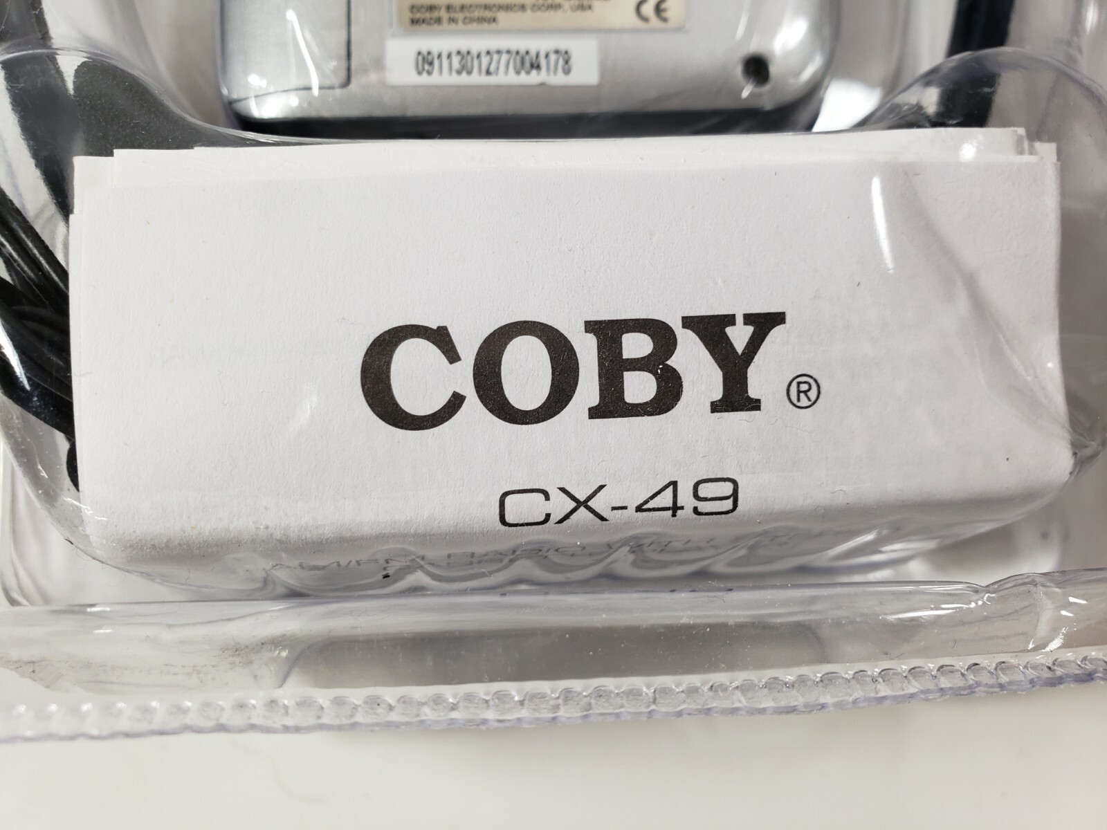 Coby Personal AM/FM New In Package Cassette Player CX-49 With Head Phones