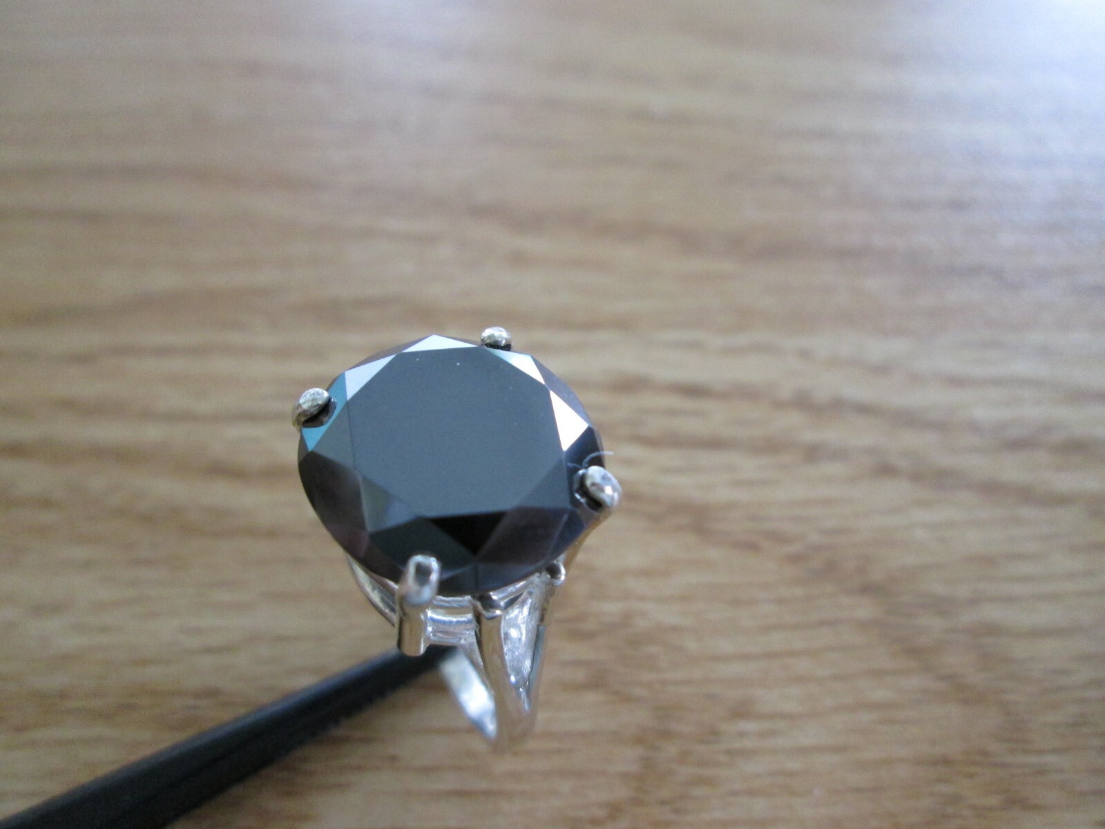 Pre-owned Real Black Diamonds Inc 11.01ct Natural Black Diamond Ring,appraisal Free Dia Tester,size 5,6,7,8,9,10