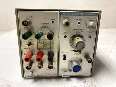 Tektronix TM502A Chassis + AM501 & AM503 Current Probe Amplifier No Power Parts