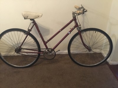 PHILLIPS 1954 LADIES TOWN BIKE NICE WORDED CRANK LISTED FOR PARTS RESTORING