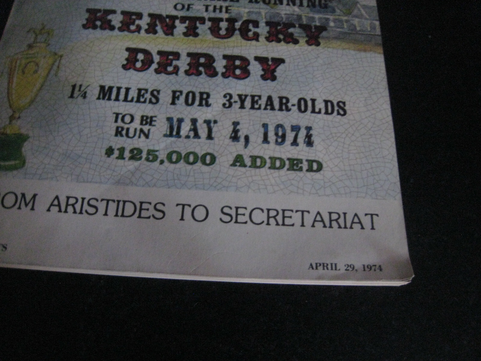 1974 - April 29th - Blood Horse Magazine Kentucky Derby Centennial History