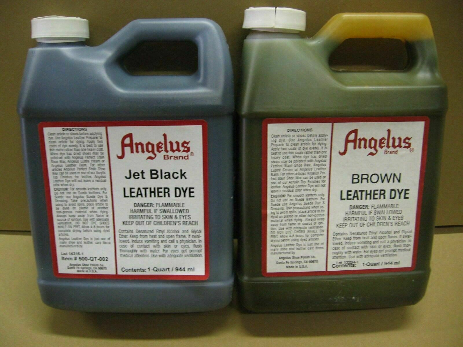Angelus Quart Leather Dye for Shoes-Boots-Belts-Coats-Furniture-Crafts