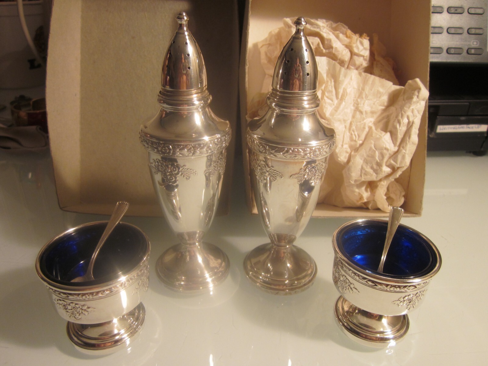 銀製】1950s Fisher Sterling Silverソルト&ペッパー
