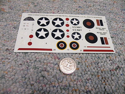 Revell Monogram decals 1/48 OS2U-3 Kingfisher  M1