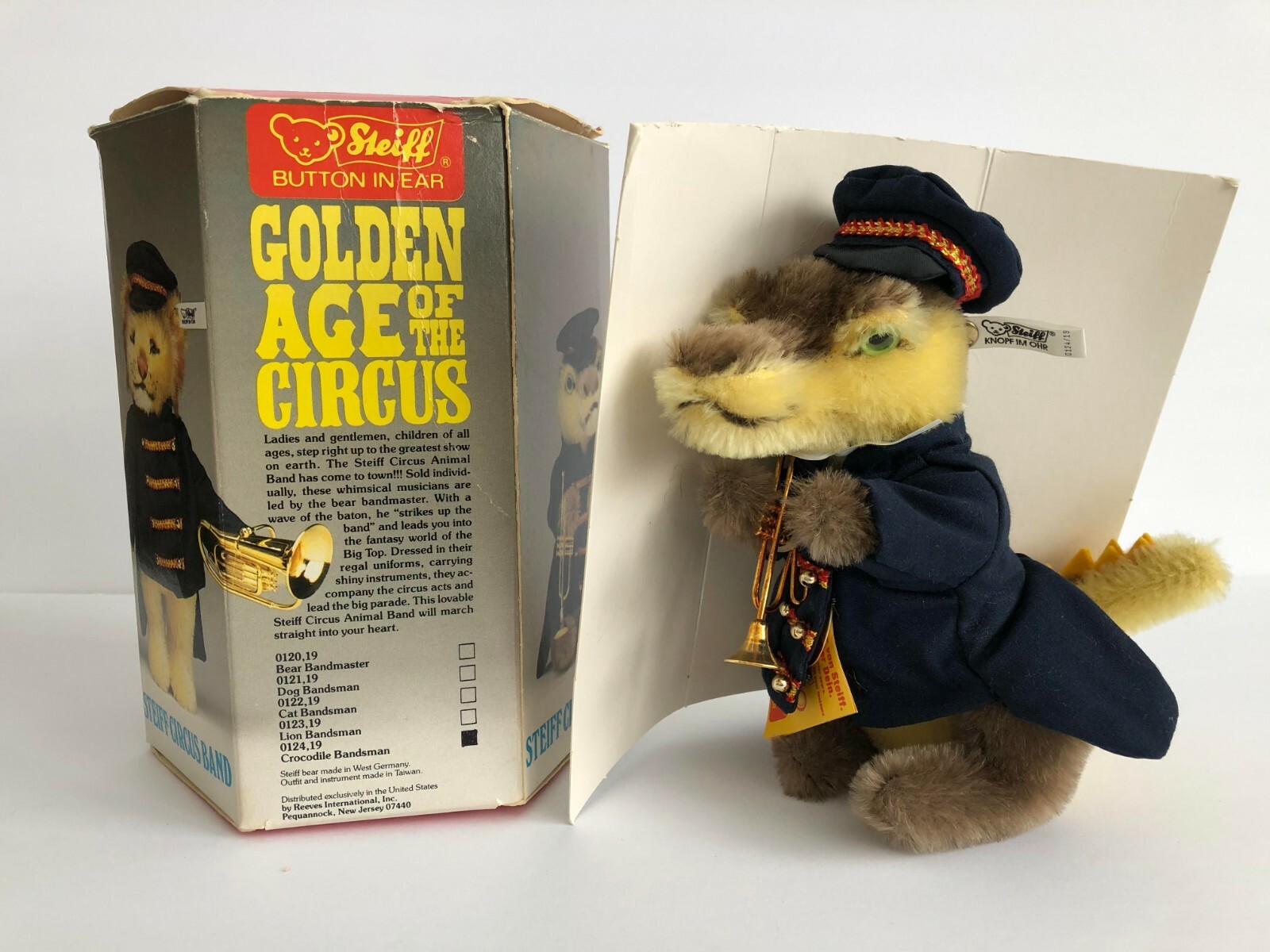 STEIFF Circus Band Crocodile Bandsman LTD ED #4053 of 5000