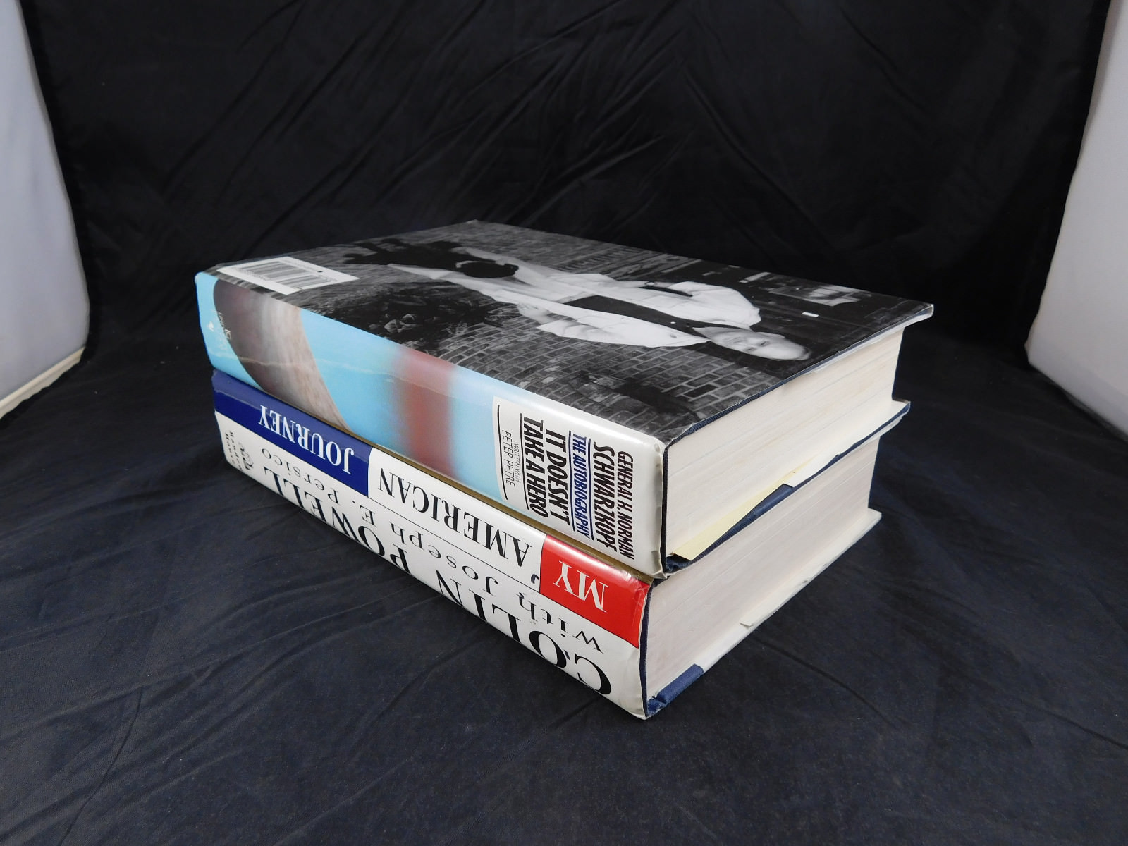 My American Journey - Colin Powell / It Doesn't Take a Hero - Schwarzkopf Signed