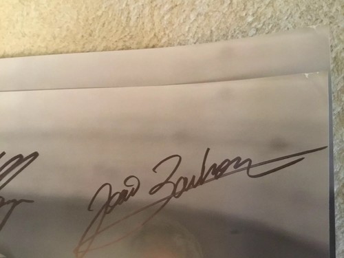 Signed Mustang Sampling Cadillac Racing Poster Prototype Car # 5