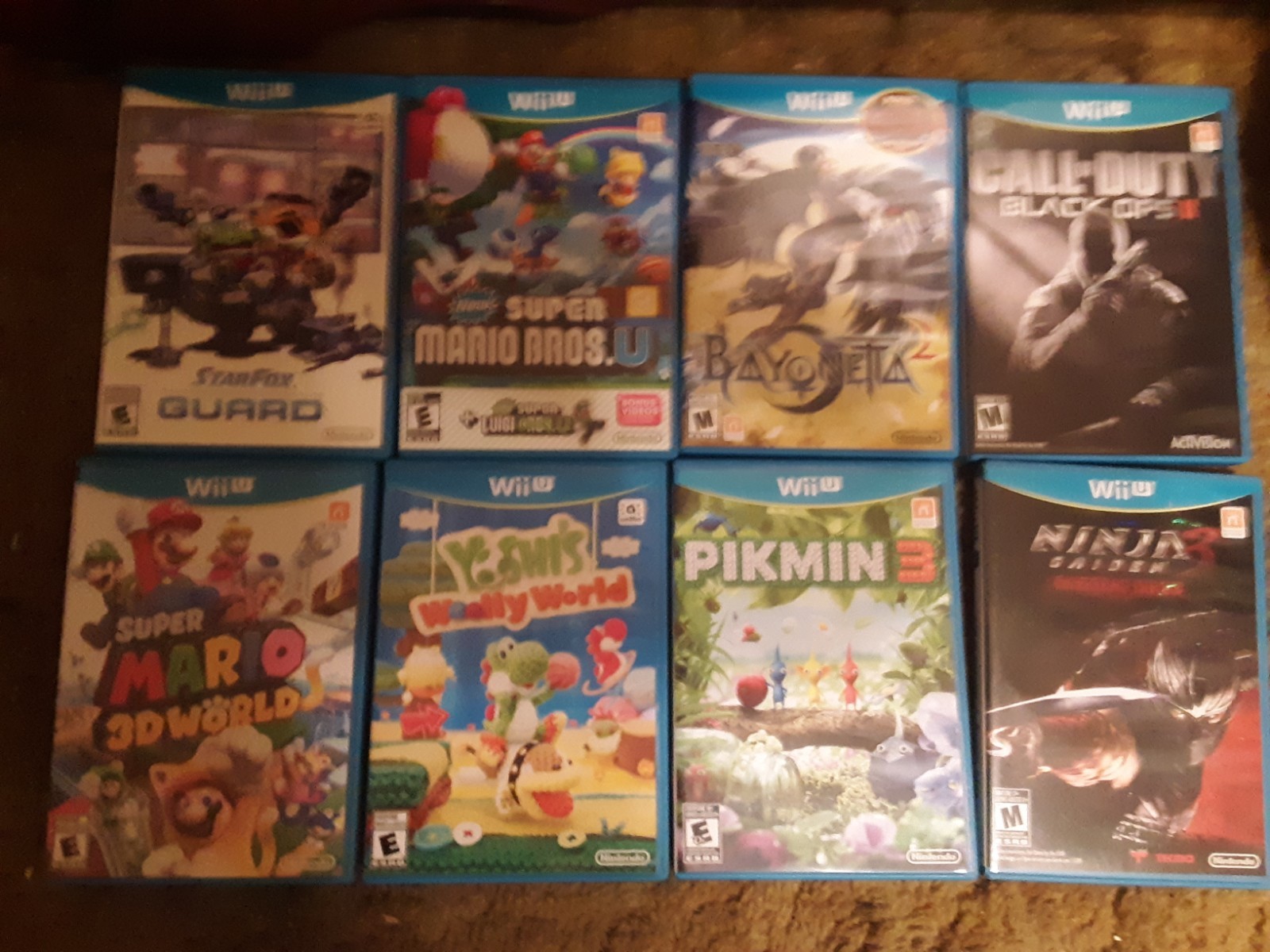 Wiiu 32gb console black + 12 games bundle