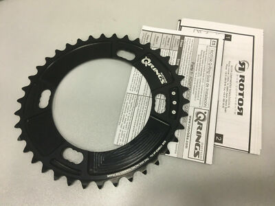 Rotor QRings BCD110x4 11-Speed Aluminum Road Inner Chainring (Black)