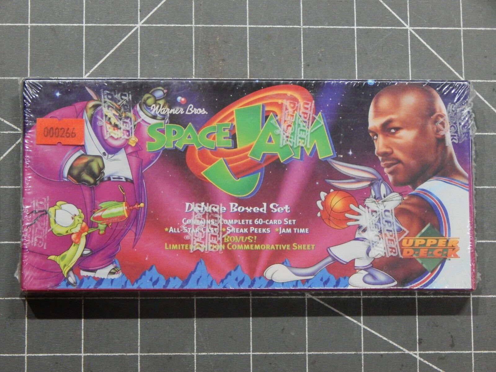 Sealed 1996 Upper Deck Space Jam Deluxe Box Set 60 Cards Basketball NBA Jordan Sealed 1996 Upper Deck Space Jam Deluxe Box Set 60 Cards Basketball NBA Jordan