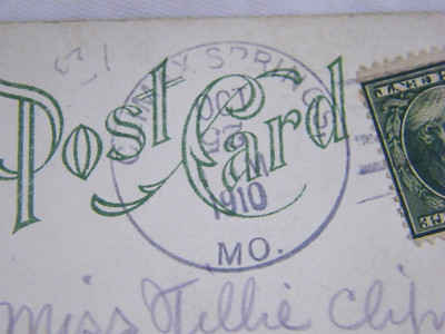 Vintage Lover's Lane Saint Jo. by Eugene Field October 1910 Postcard