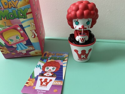 Pop mart one day of molly blindbox ( fast-food molly) new