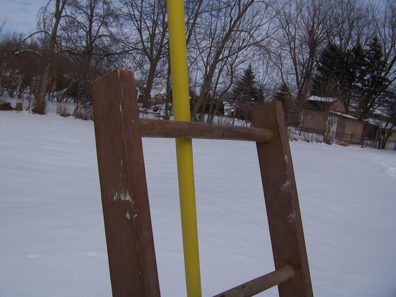 Vintage  Wood Ladder 6FT + Rustic Flowers Pots Pans Quilts primitive deco