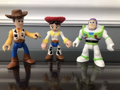 Fisher Price Imaginext Toy Story 3 Figures - Woody, Jessie, & Buzz Lightyear