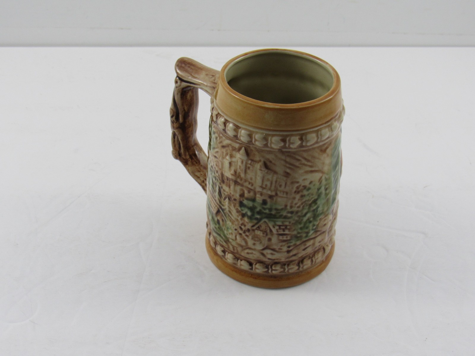 Vintage Hand Painted LEGO? Bavarian Beer Stein Mug : Made in Japan