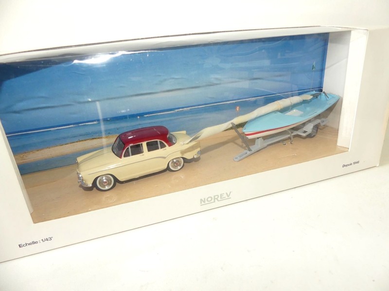 Simca Aronde + Son Deriveur Coffret Norev 1:43