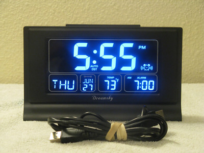 *****GENUINE DREAMSKY USB POWERED DIGITAL ALARM CLOCK WITH CORD*****