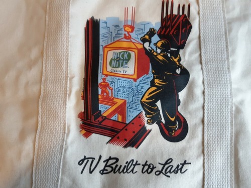 Nick at Nite TV Land Tote Canvas Bag 1994 Classic TV Promo Nickelodeon