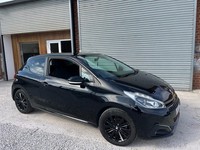 2017 Peugeot 208 1.2 PureTech 82 Black Edition 3dr HATCHBACK Petrol Manual