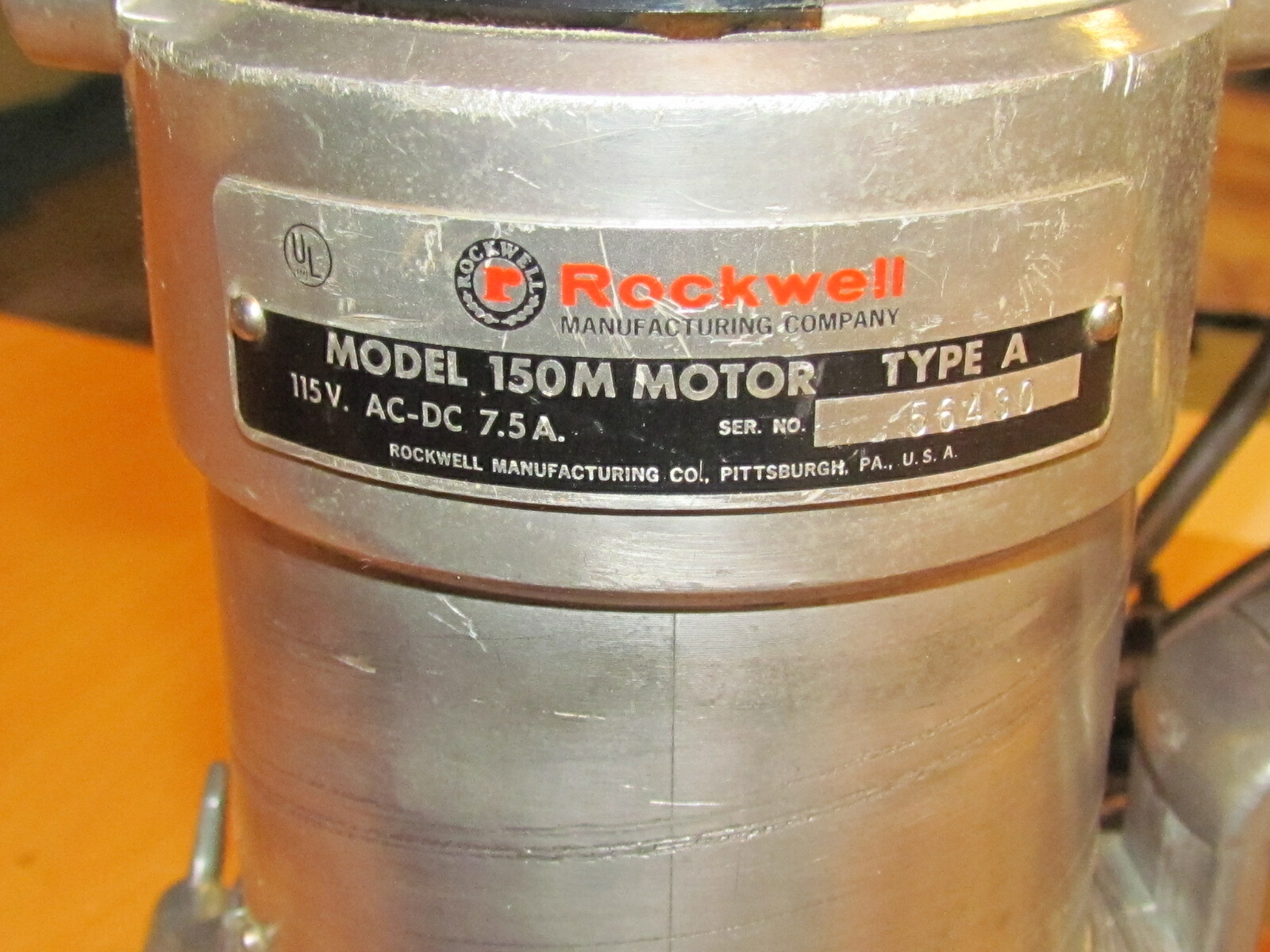 VINTAGE PORTER CABLE D- HANDLE ROUTER MODEL #150