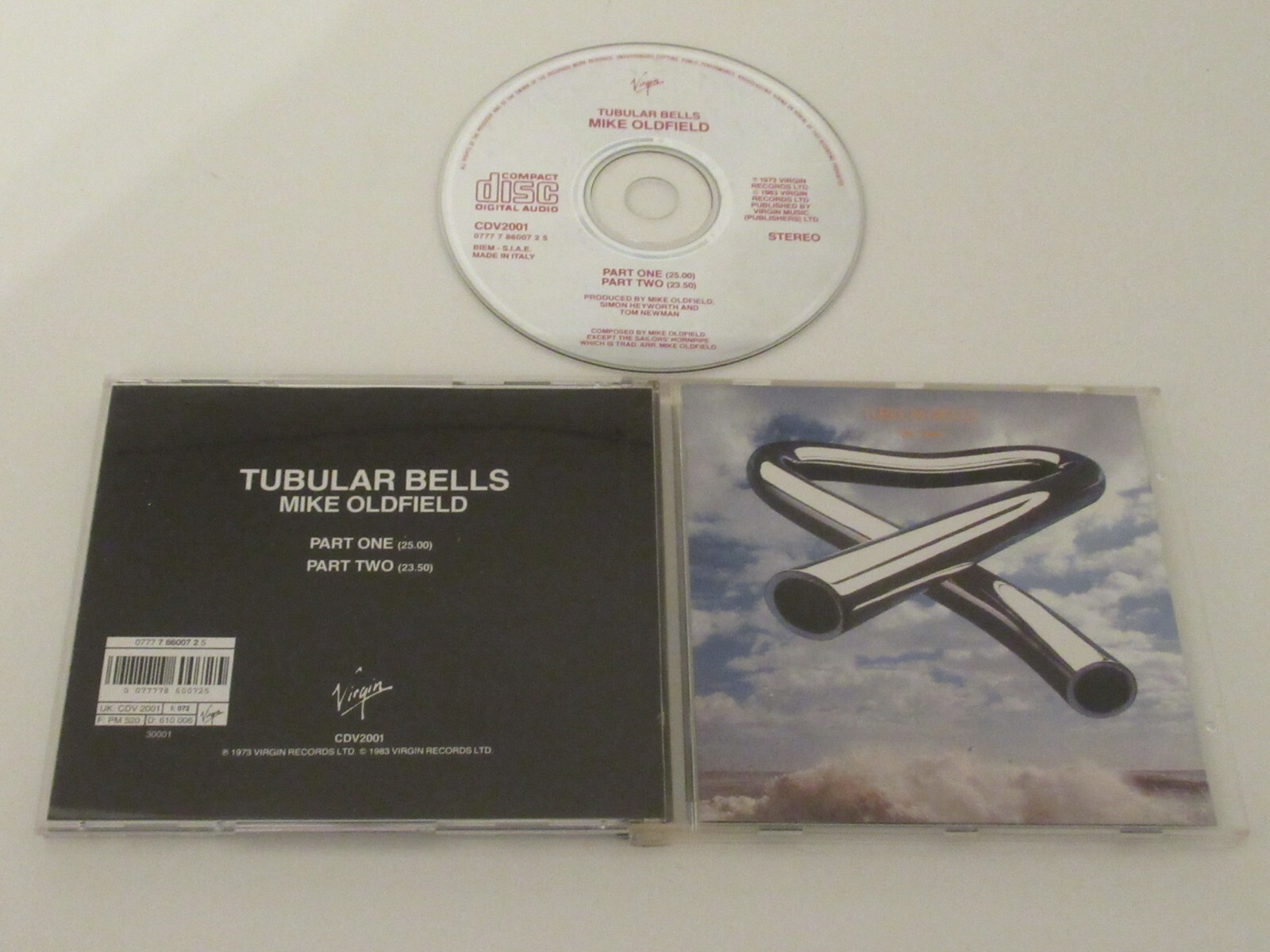 Mike Oldfield – Tubular Bells / Virgin – CDV2001, CD Album