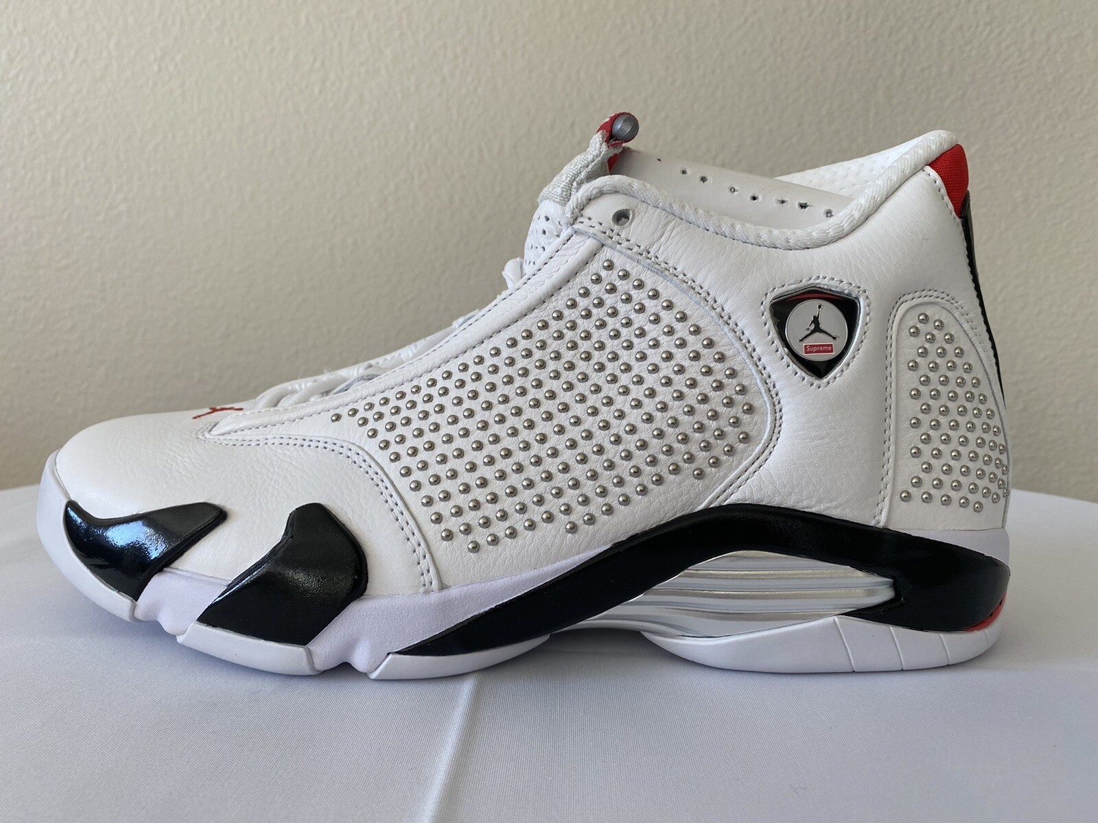 Air Jordan 14 Retro Supreme White Size 