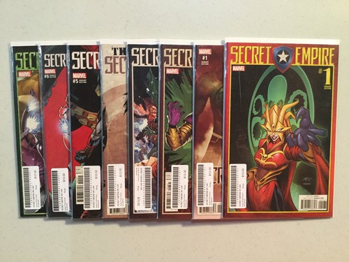 Secret Empire Variant Lot Of 8 Books, #s 1,1,3,4,5,5,6,6 Secret Empire Variant Lot Of 8 Books, #s 1,1,3,4,5,5,6,6