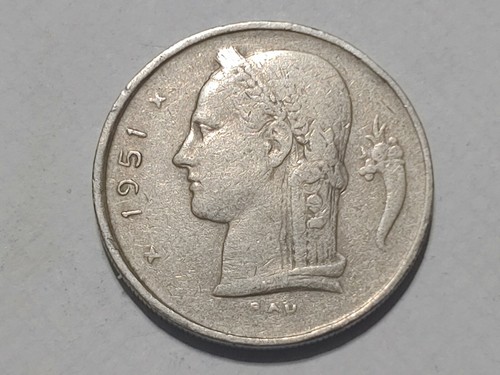 1951年 ベルギー 100フラン 硬貨 s-l400.jpg