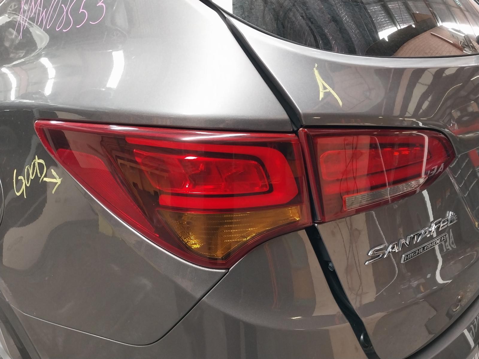 2016 Hyundai Santa Fe LEFT TAILLIGHT IN BODY LED TYPE DM 06/2015-02/2018 734724 image 12