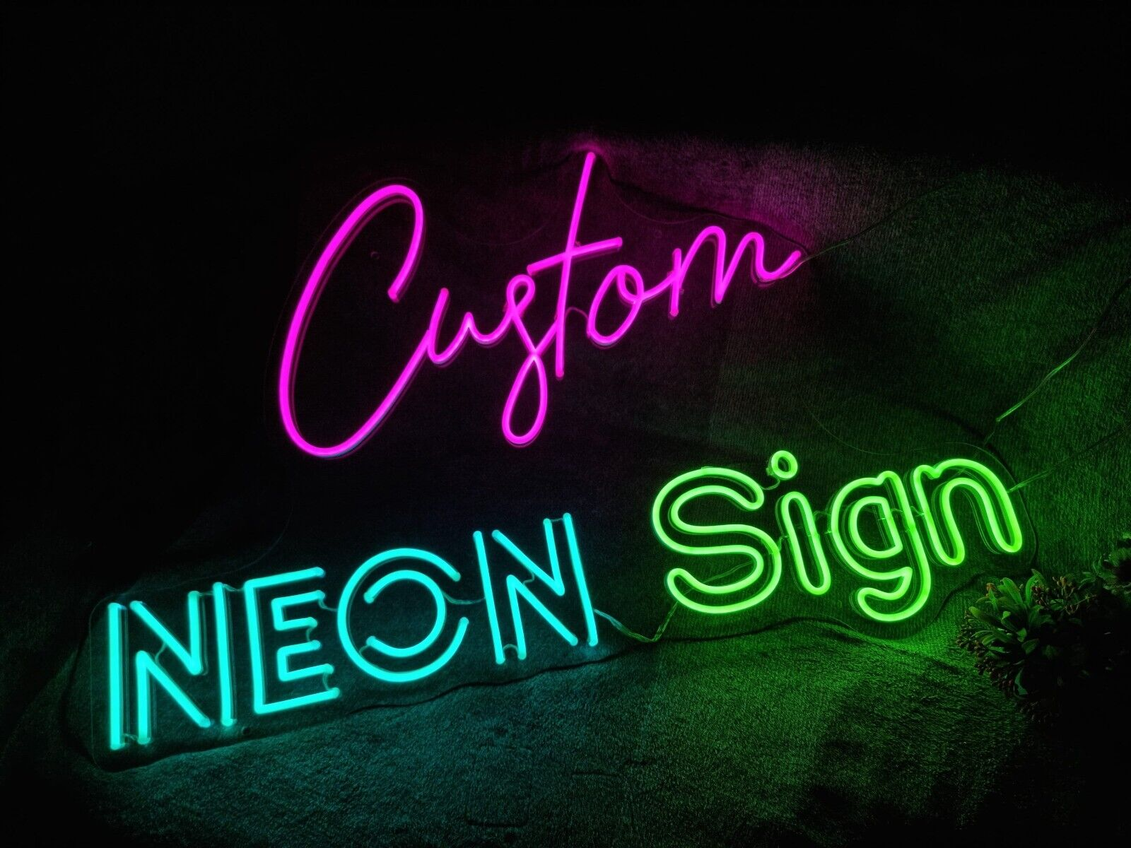 Custom Made Neon Sign Personalized Light Lamp Handmade Real Glass Tube Artwork